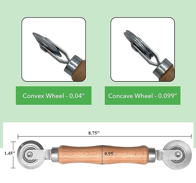 Dual-wheel Screen Roller Tool for window and door screens