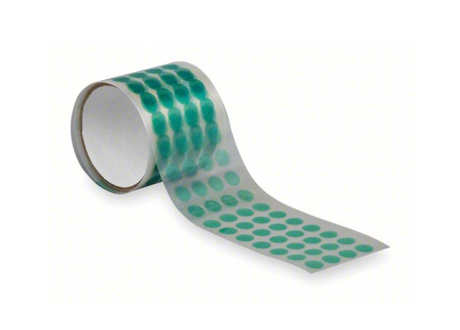 Green Dots 5" x 100 Dots - Single Roll