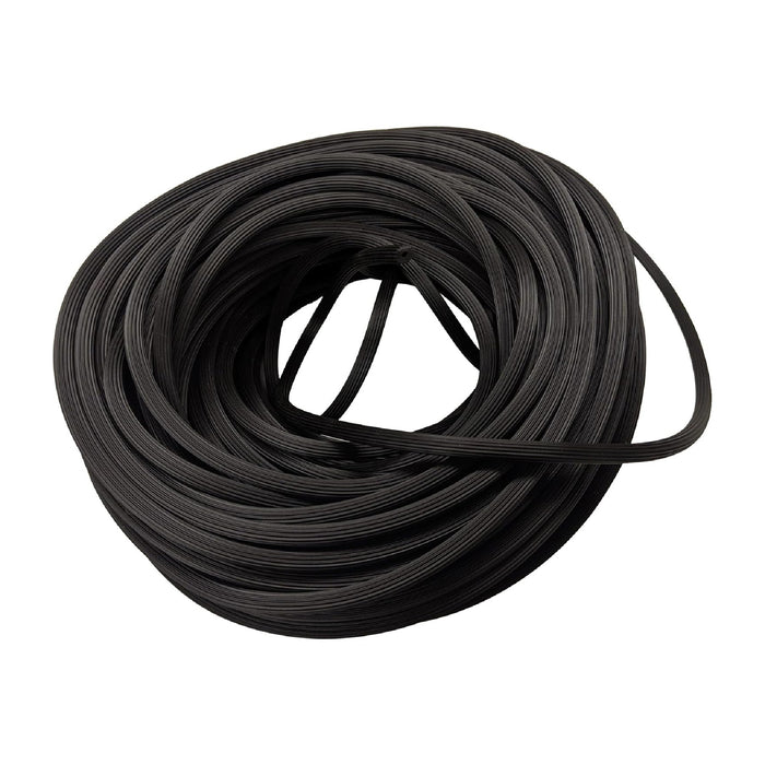 Screen Spline - 0.165", 100 Feet Roll - Round Screen Retainer Spline - Black