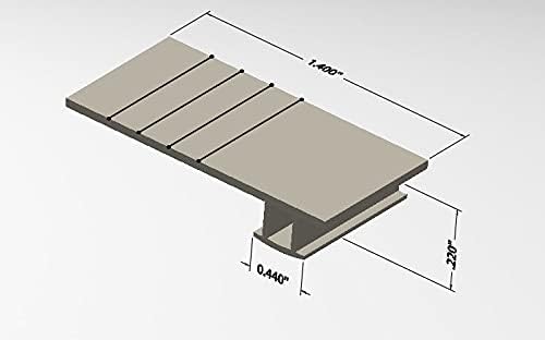 96” LengthX 1.40”W X 0.440” Long Black Vinyl Adjustable Width Bug Strip - Screen Door Bug Seal Strip & Draft Stopper