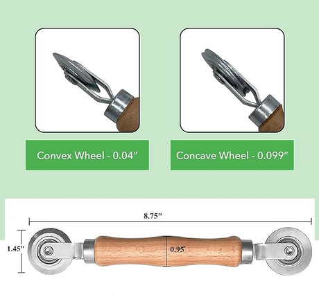 Dual-wheel Screen Roller Tool for window and door screens
