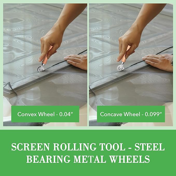 Screen Roller Tool - Rolling Tool for Installing Door & Window Screens & Repair