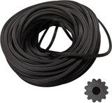 Black 0.175 Inch Round Screen Spline for windows