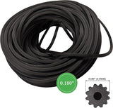 Black 0.180 Inch Round Screen Spline for windows