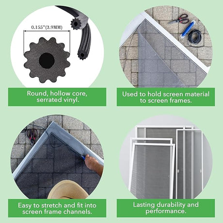 0.195 Inch Window Screen Spline