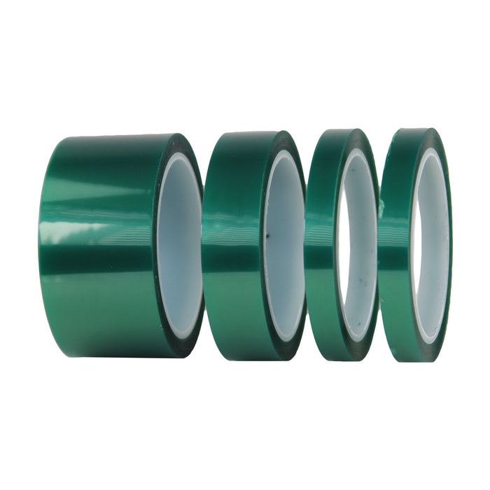 Green Polyester PET Tape-High temperature masking tape for powder coat painting and electroplating