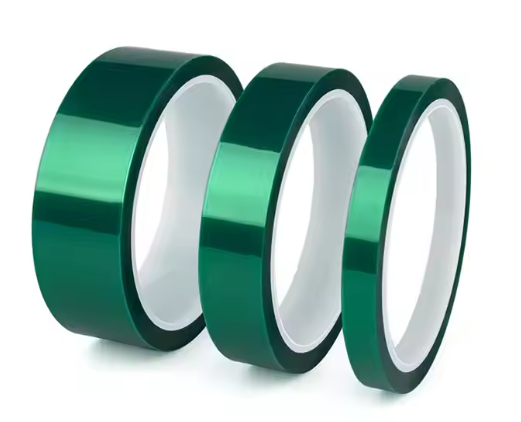 Green Polyester PET Tape-High temperature masking tape for powder coat painting and electroplating