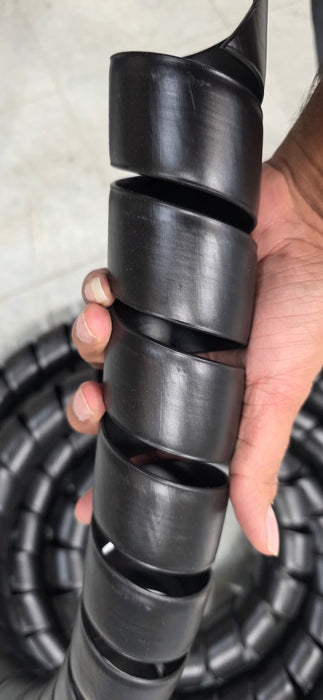 Spiral Cable Wrap - 3/4” Inch - Hose Protector Flexible Polyethylene Wire Conduit Tubing Cable Sleeve Cord Cover to Organize Wires and Hose.